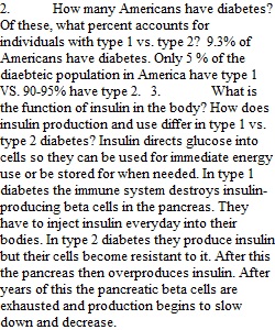 Diabetes Assignment